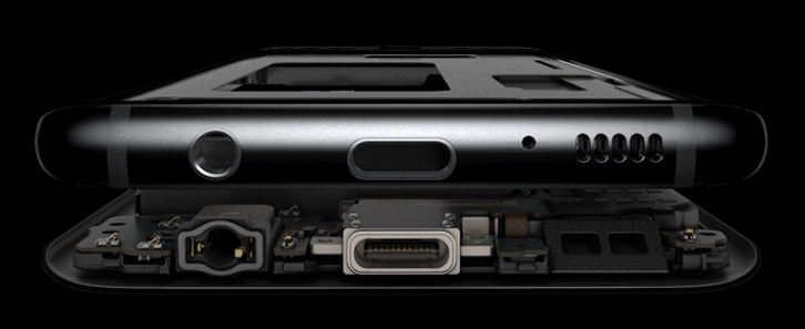 'Galaxy S8 internal view'
