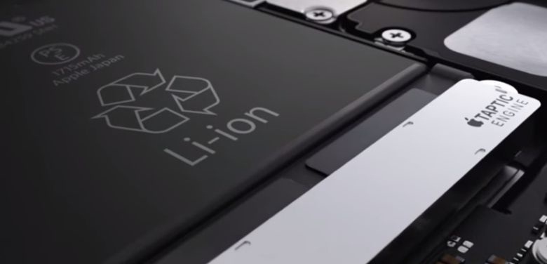 'A smartphone battery'