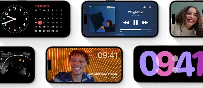 different iphone displays on standby mode to show you the wide variety you can choose from