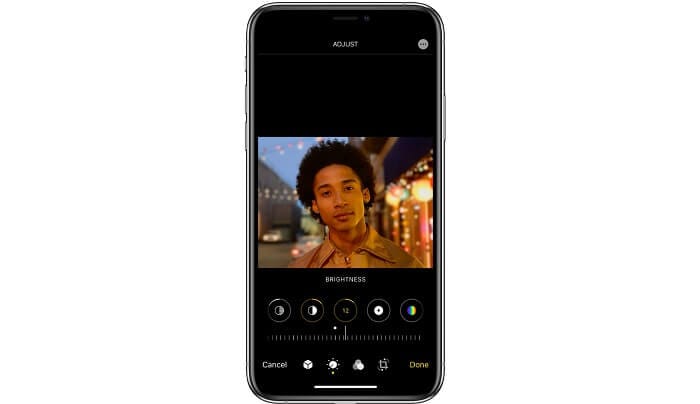 Enhance brightness by adjusting the levels