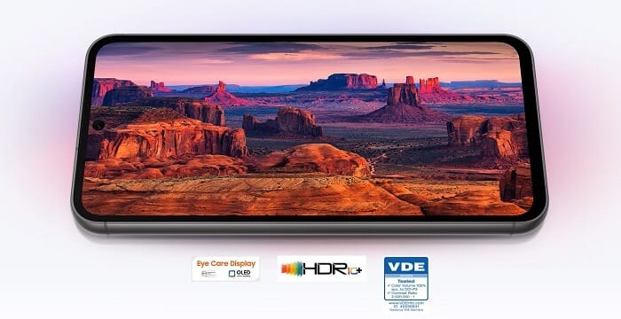 6.4-inch OLED display