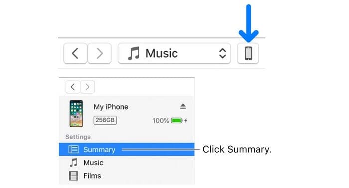 Backup iPhone using iTunes on a PC
