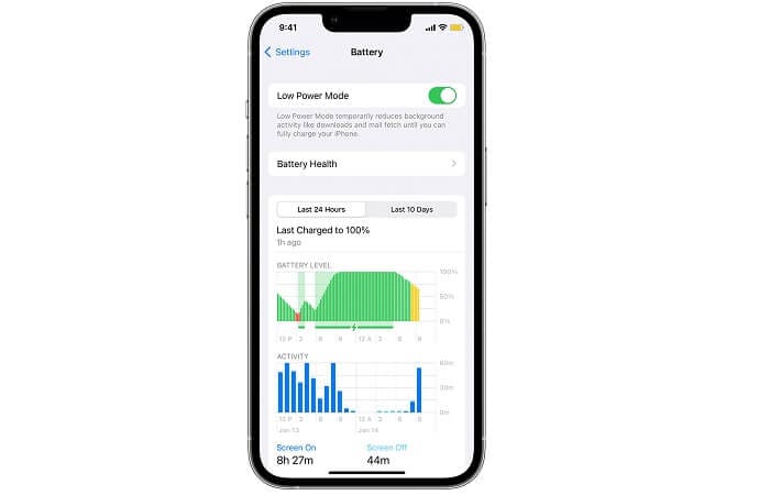 Low Power Mode to save battery