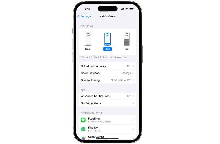 Notification Settings