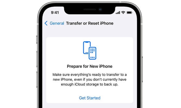 Prepare for your new iPhone setting