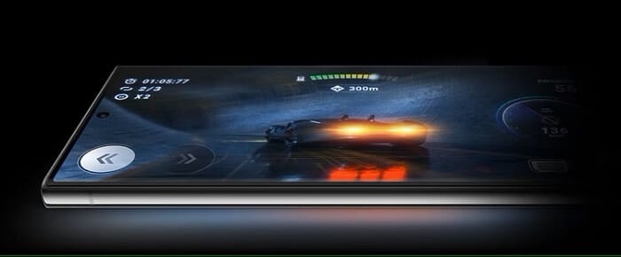 Gaming display on Samsung Galaxy S23 Ultra