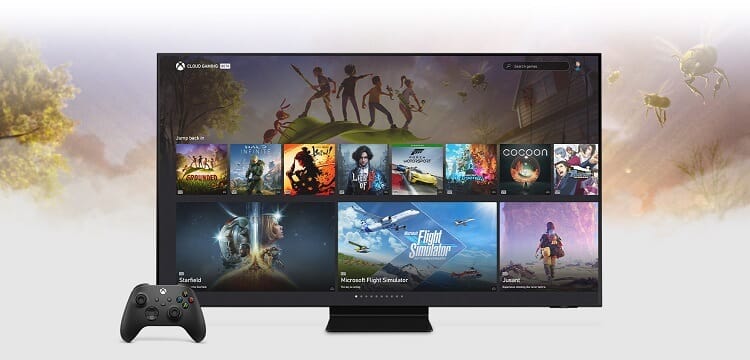 Xbox Cloud Gaming. No console, just controller