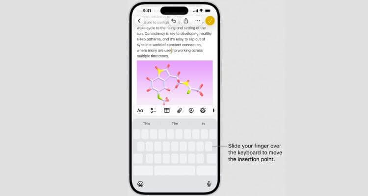 Keyboard Trackpad on iPhone
