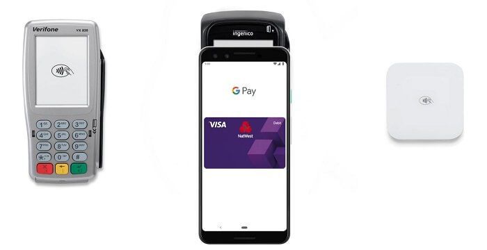 Contacless payment using Google Pay on an android device