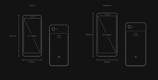 Google Pixel 3a vs Google Pixel 3a XL