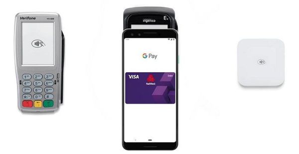 Contacless payment using Google Pay on an android device
