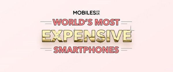 Text image saying: World's most expensive smartphones