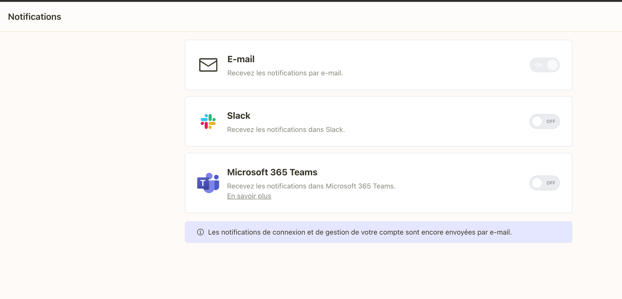 Notifications Popwork sur email, Slack et Microsoft Teams - illustration