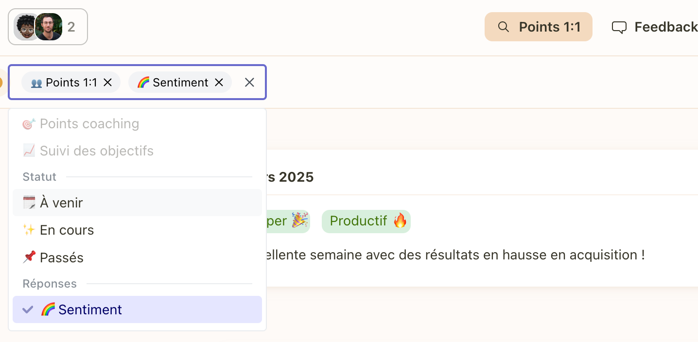 Nouveau design des filtres Popwork