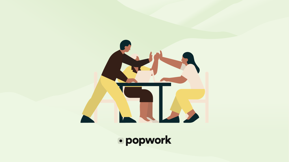 Collègues de travail qui se tapent dans les mains - Popwork