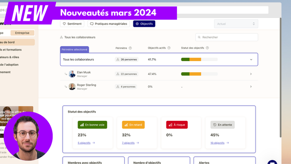 Nouveautés : zoom sur le nouveau tableau de bord Objectifs