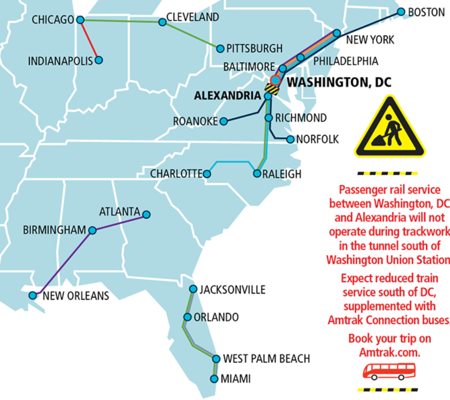 How track work at DC's Union Station will affect Metro Richmond train commuters in October