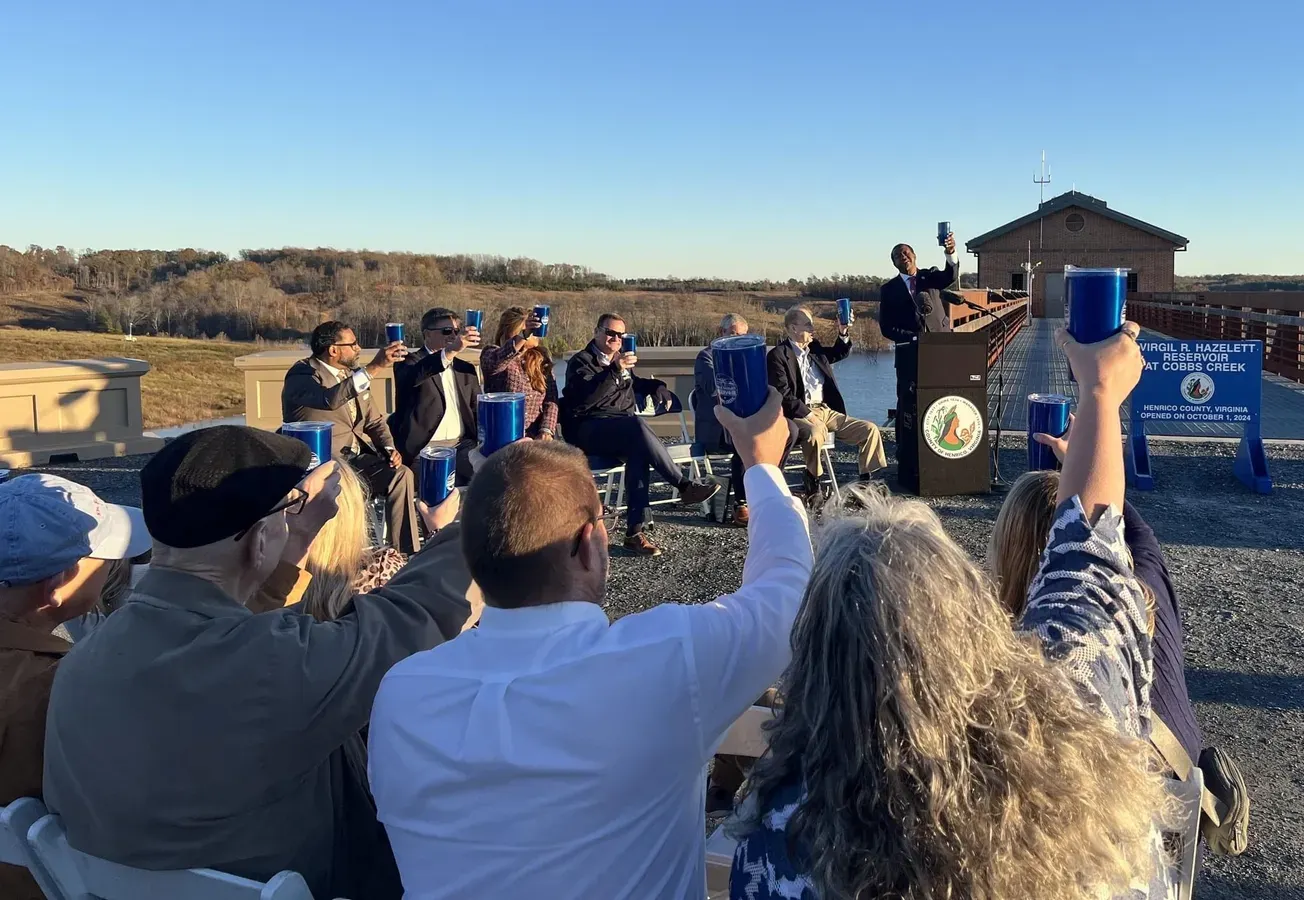 Henrico officials celebrate Cobbs Creek Reservoir – 'a marvel of civil engineering' • Henrico officials to host Sandston community meeting