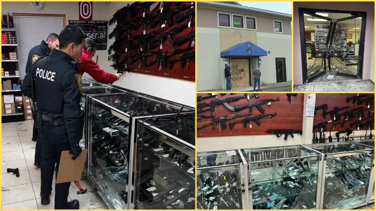 40 guns stolen after thieves crash stolen car into Henrico pawnshop: 'They were here for 3 minutes'