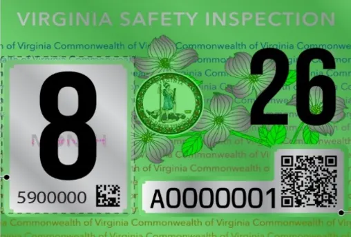 Virginia updates vehicle safety inspection sticker for 2025