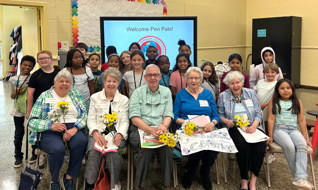 Handwritten letters help Henrico students, seniors bridge generation gap • Judge allows former NICU nurse Erin Strotman to visit with her niece and nephew