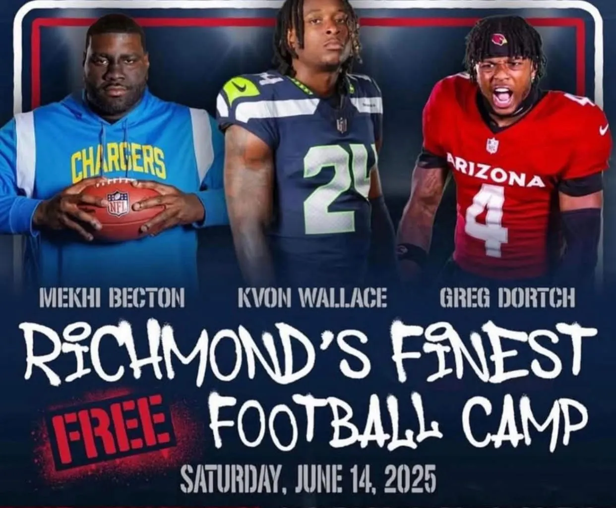 3 current NFL, former Highland Springs football players to host football camp June 14
