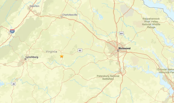 Parts of Henrico feel 3.0-magnitude earthquake centered near Dillwyn
