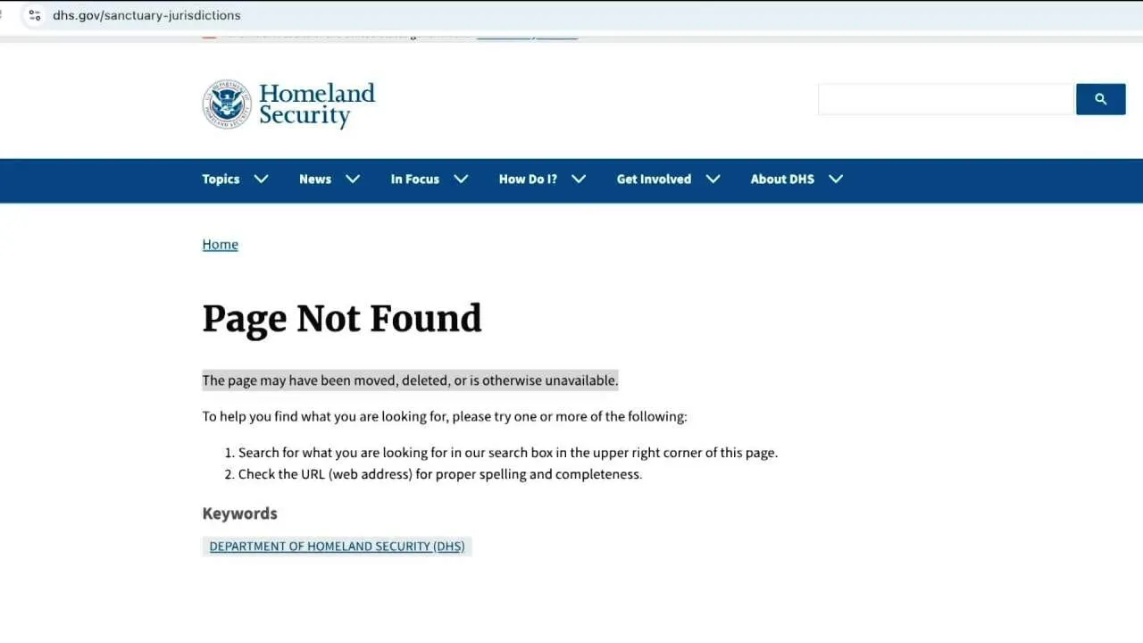 Homeland Security removes 'sanctuary jurisdictions' list as Virginia cities and counties push back