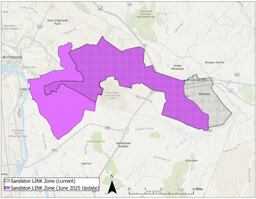GRTC expanding Sandston LINK zone June 30, altering other services