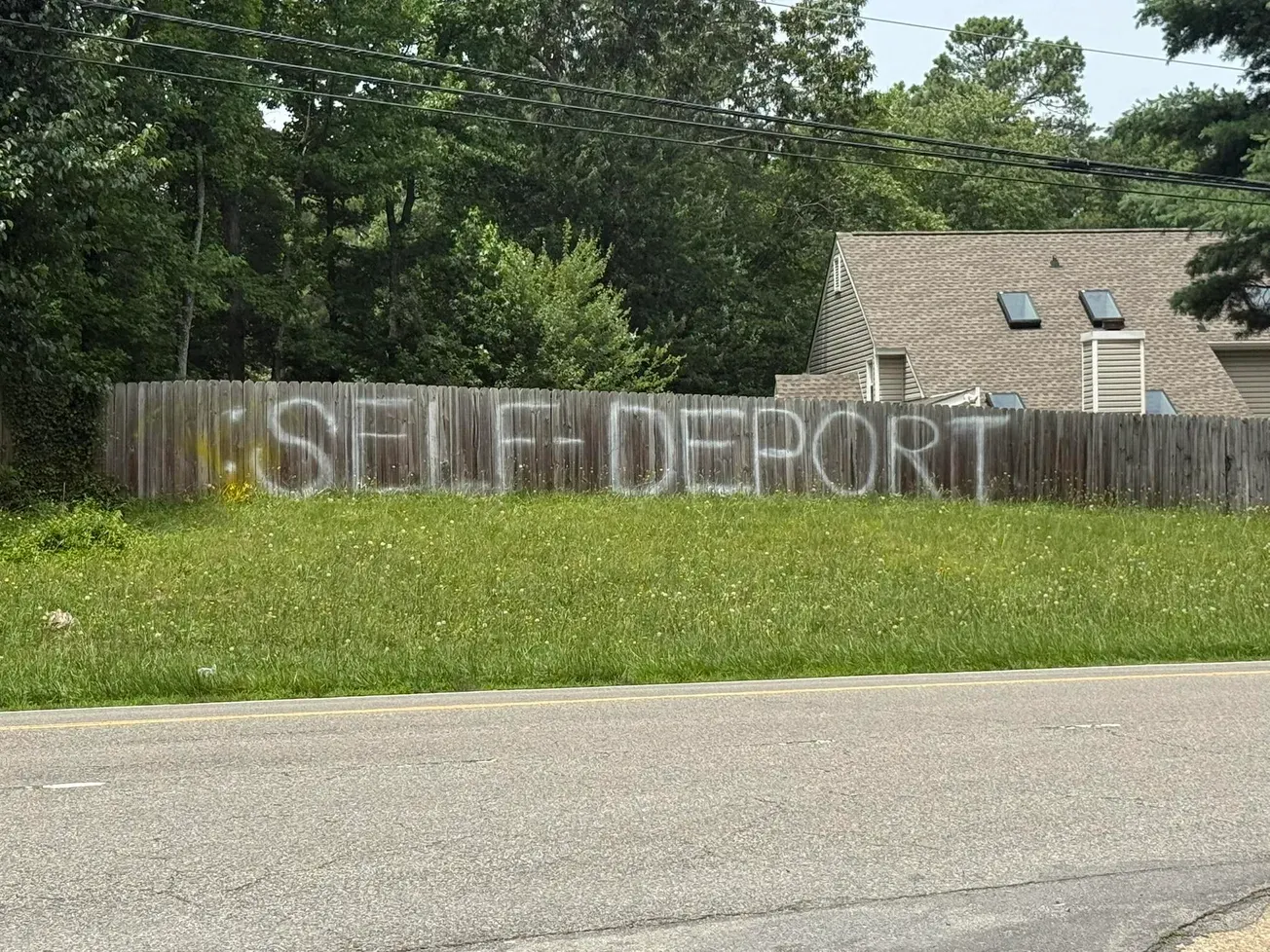 'Self Deport' spray-painted on Henrico homeowner's fence • McQuinn, Atkins seek Democratic nomination in Virginia's 81st House District