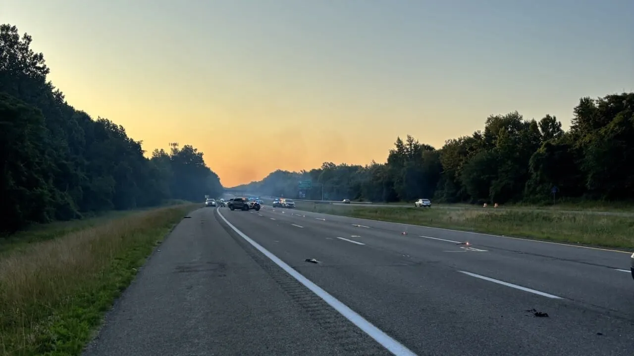 Woman killed in rollover crash that closed I-64 West near Airport Drive