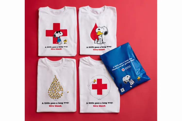 Red Cross teams up with PEANUTS to offer mystery prizes at blood drives