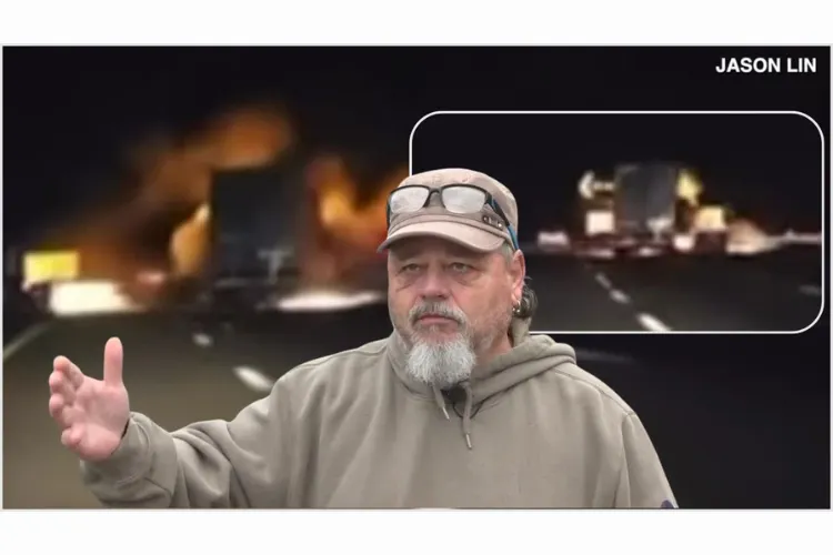 Dashcam captures tractor-trailer crashing into work crew on I-295 in Henrico