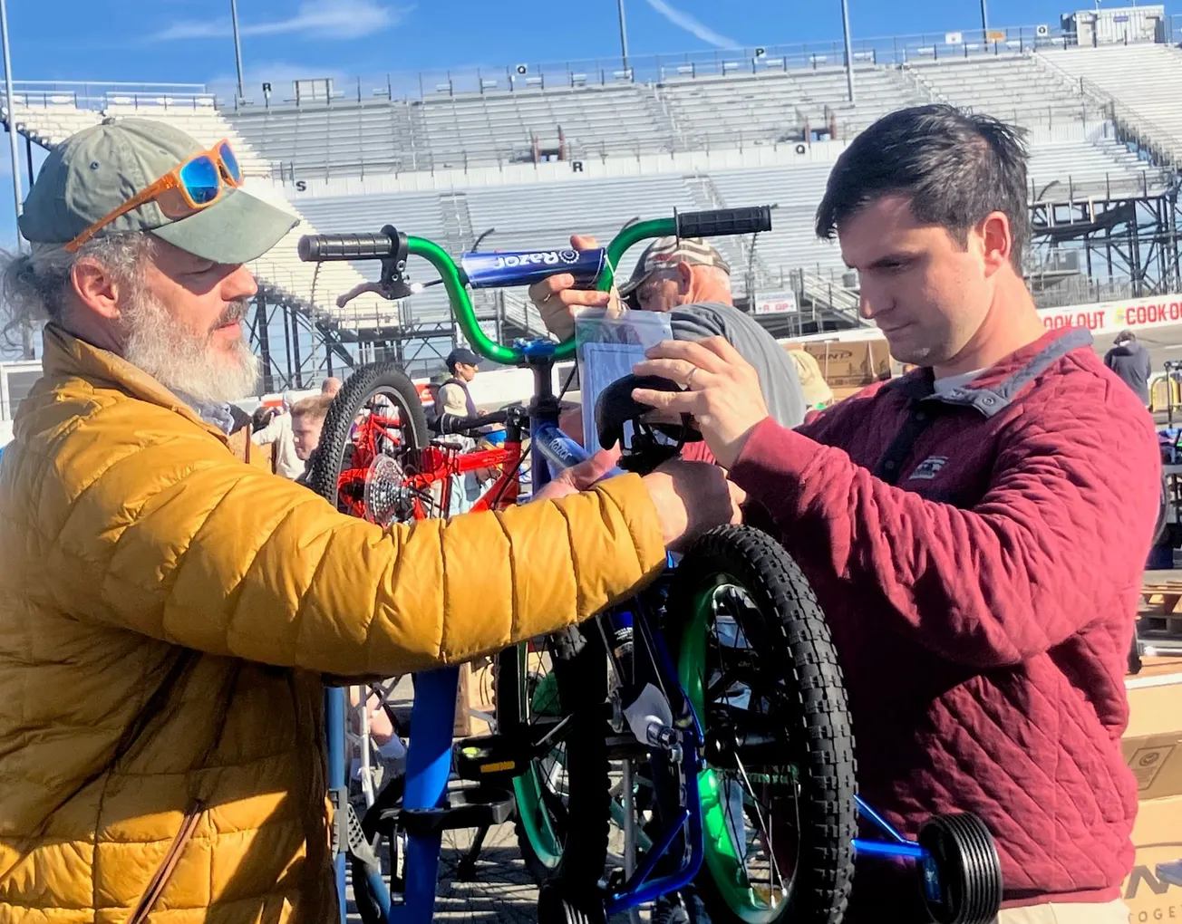 Annual bike build takes over raceway