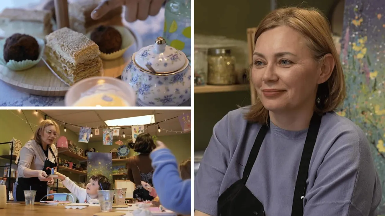 Ukrainian refugee finds stability running art cafe in Henrico