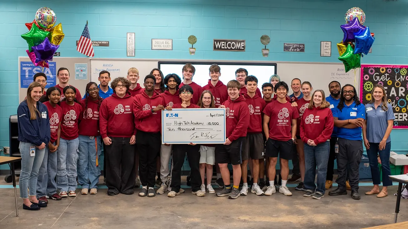 Eaton donates $10,000 to High Tech Academy at Henrico ACE Center