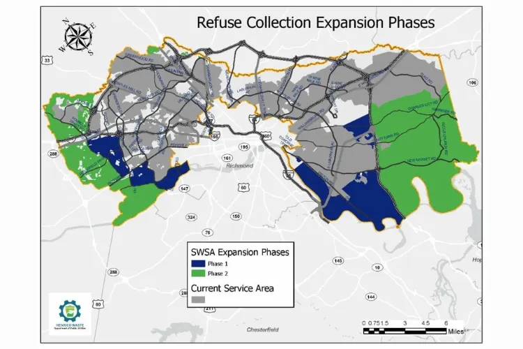 Henrico expanding refuse collection countywide