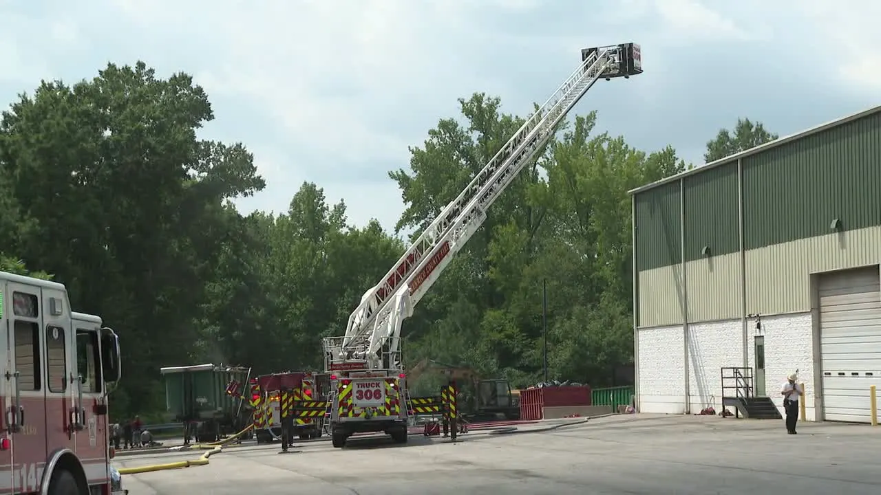 Henrico Fire crews battle dumpster fire at East End recycling facility