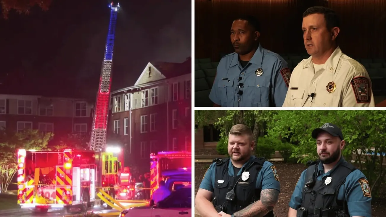 Henrico first responders honored for Darby House apartment fire rescue