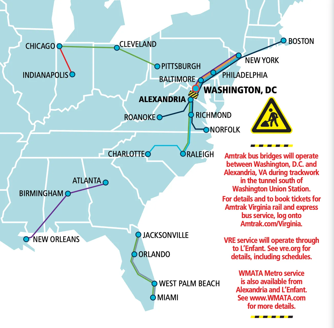 How track work at DC's Union Station will affect Metro Richmond train commuters in October