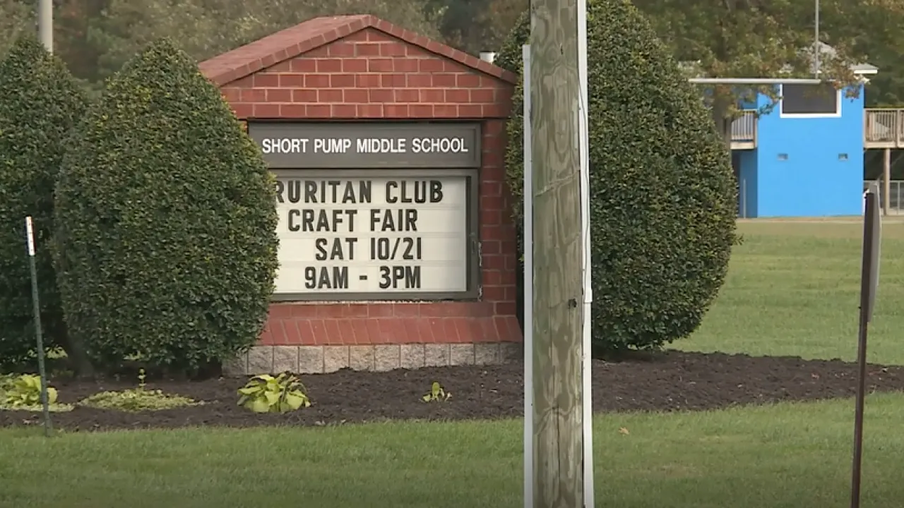 Short Pump Middle School closed Thursday due to heat advisory, high classroom temperatures