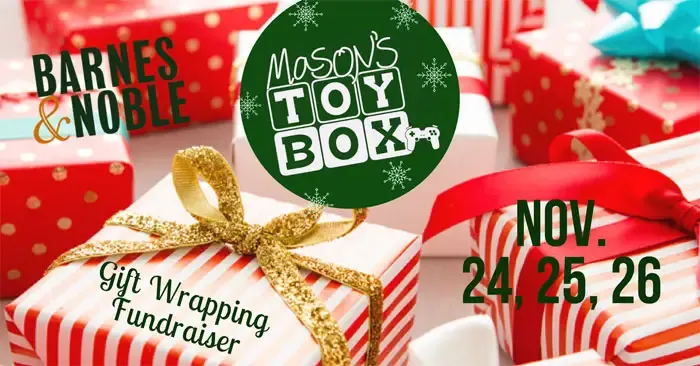 Volunteers sought to help wrap gifts, raise awareness of Mason's Toy Box