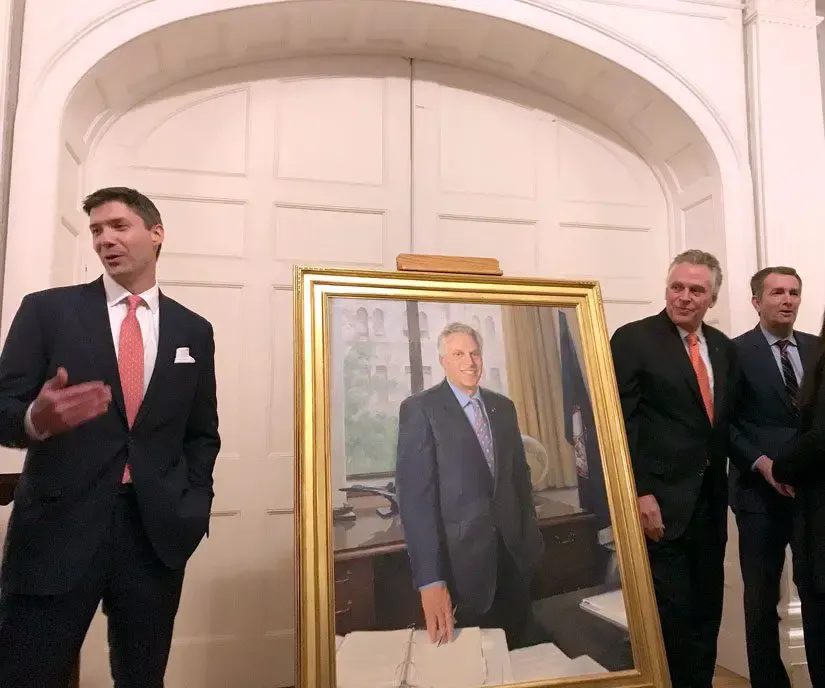 McAuliffe’s official portrait unveiled