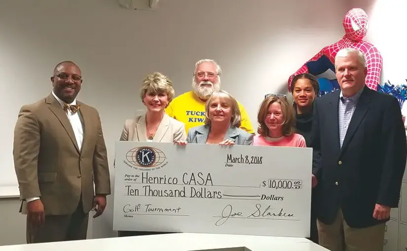 Henrico CASA receives $10k donation from Kiwanis Club