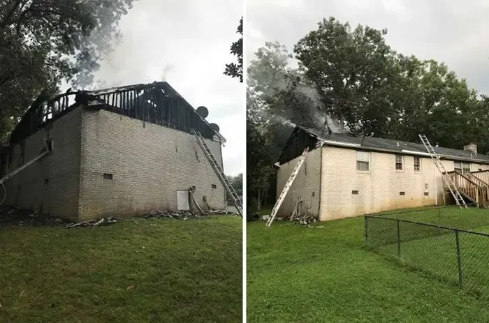 Lightning sparks Sandston house fire