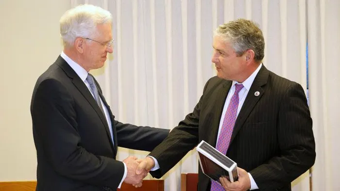 Mormon official visits region to help organize food, hygiene donations