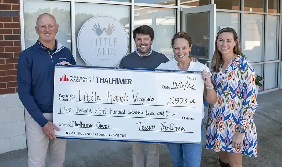 Cushman & Wakefield | Thalhimer partners with Little Hands Virginia