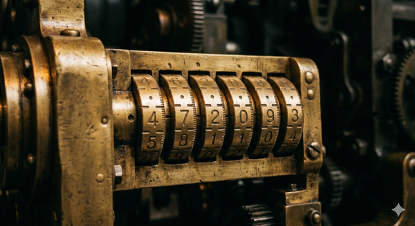 Brass combination lock