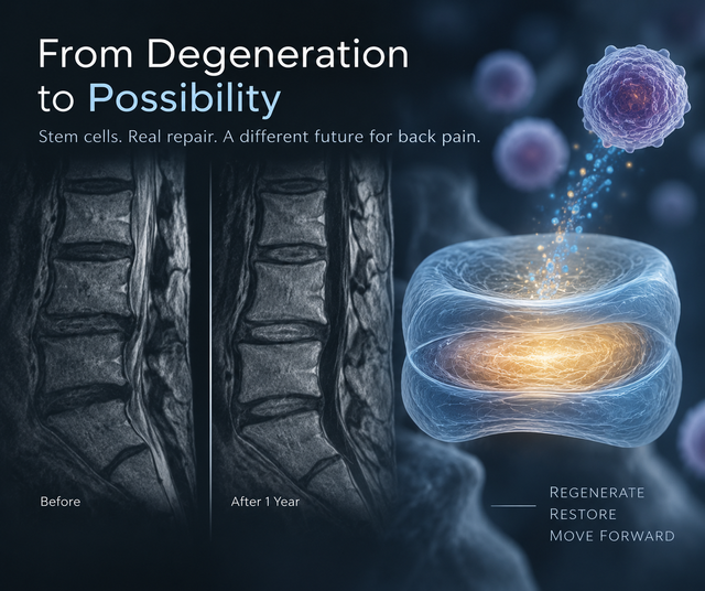 Stem Cells Repair Damage in Chronic Back Pain
