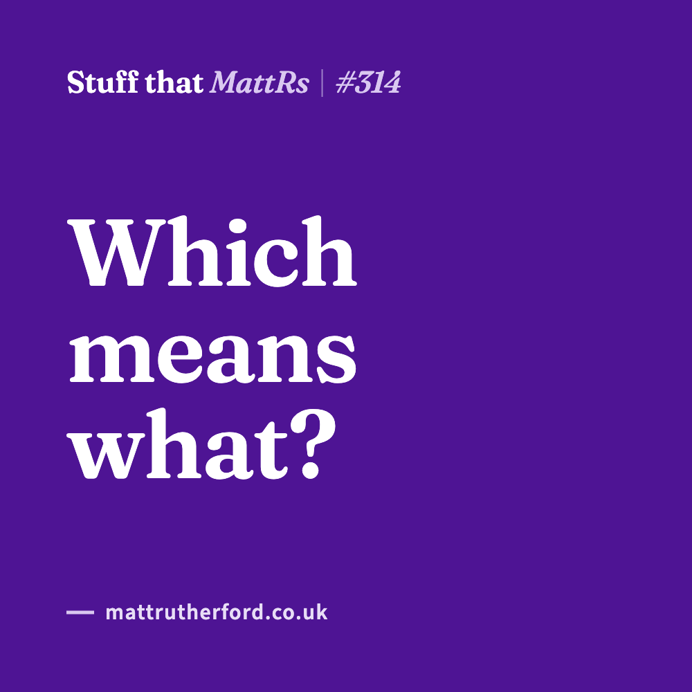 #314 Which means what?